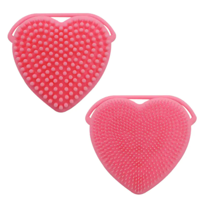 Silicone Heart-Shaped Facial Cleansing Brush (Double-Sided)