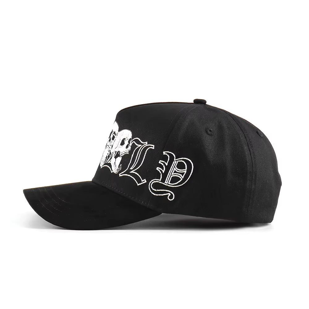 Custom Good Quality Black with Green Two Toned 5 Panel Snapback Curved Brim Sap Label Suede Baseball Cap Black Hat