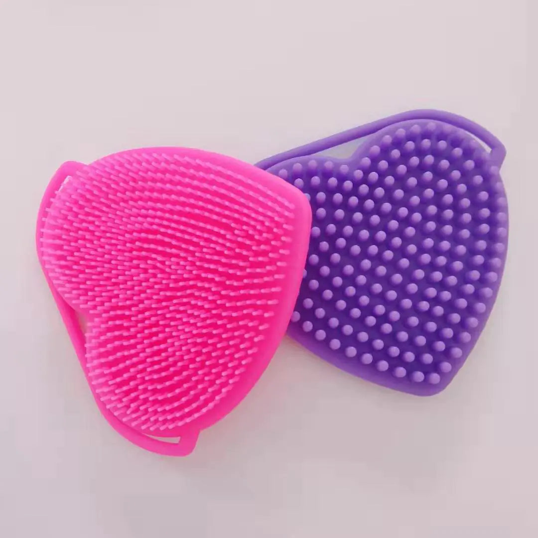 Silicone Heart-Shaped Facial Cleansing Brush (Double-Sided)