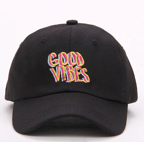 Embroidered Letter Baseball Cap - Duckbill Style