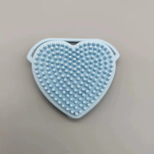 Silicone Heart-Shaped Facial Cleansing Brush (Double-Sided)